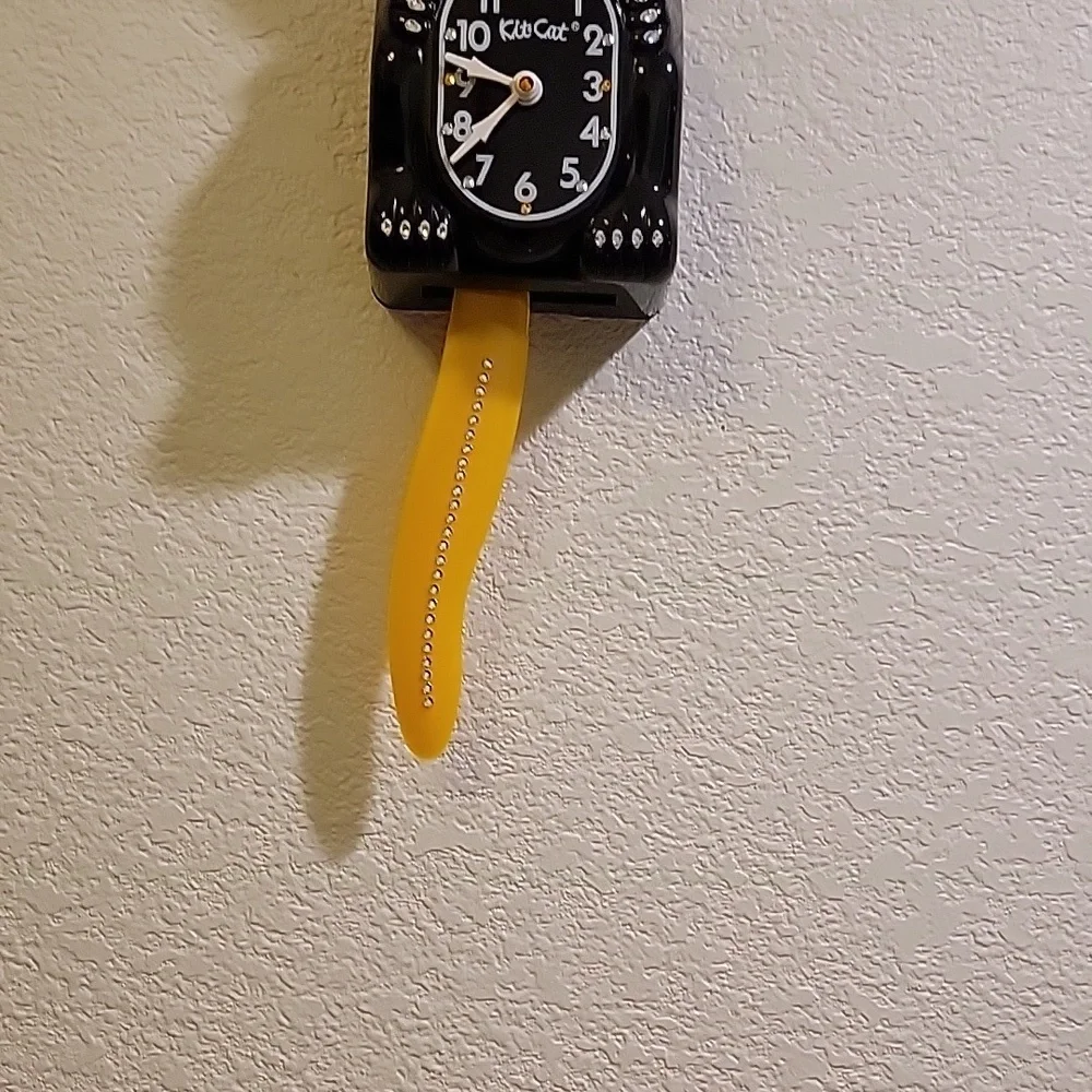 Jeweled Kit-Cat Klock clock SUPER RARE - Picture 5 of 5